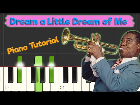 Dream A Little Dream Of Me - Jazz Piano Tutorial ( EASY )