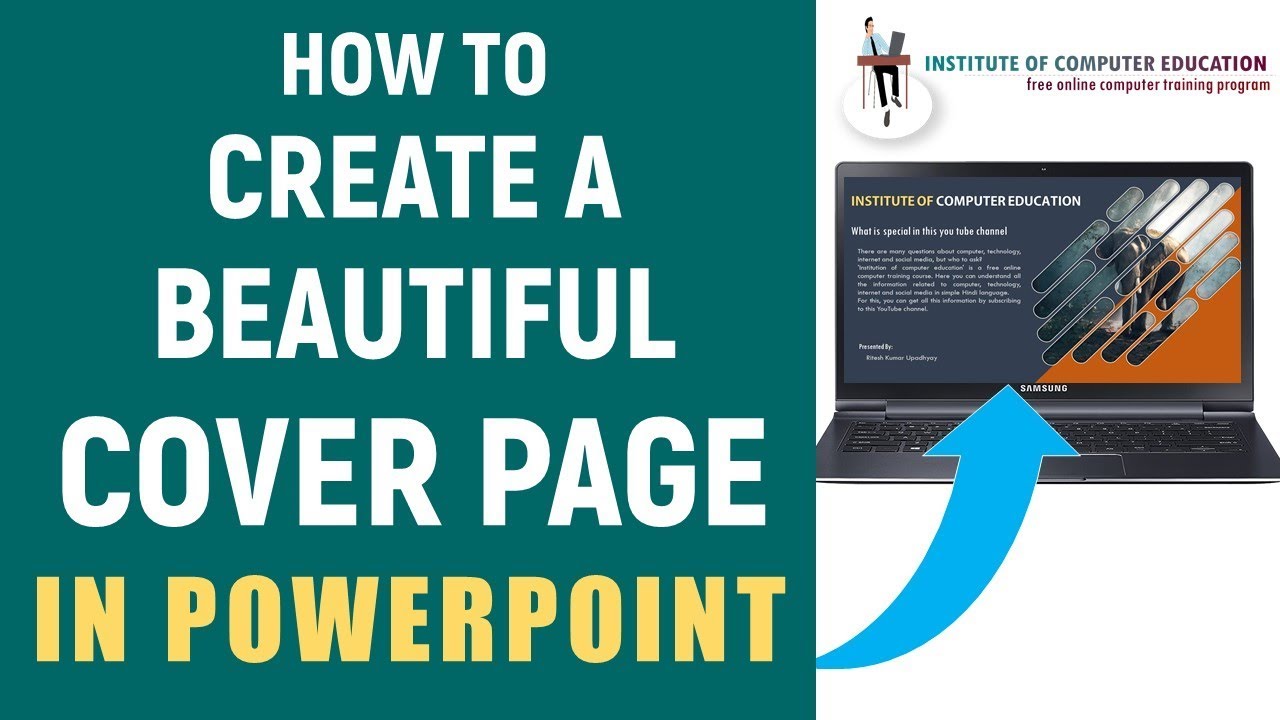 How to Create Beautiful Cover Page in Powerpoint | Cover Page Design in