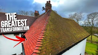 Huge Green Roof In The Countryside Gets Steam Cleaned...