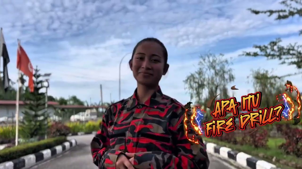 FIRE DRILL (KATEGORI PEREMPUAN) KADET BOMBA DAN PENYELAMAT MALAYSIA SMK TINJAR