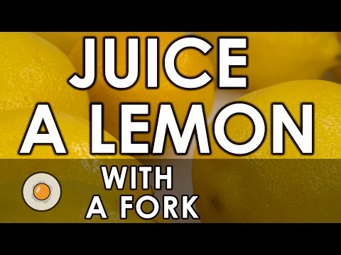 Comment jus de citron avec un une fourchette | Secrets de la cuisine