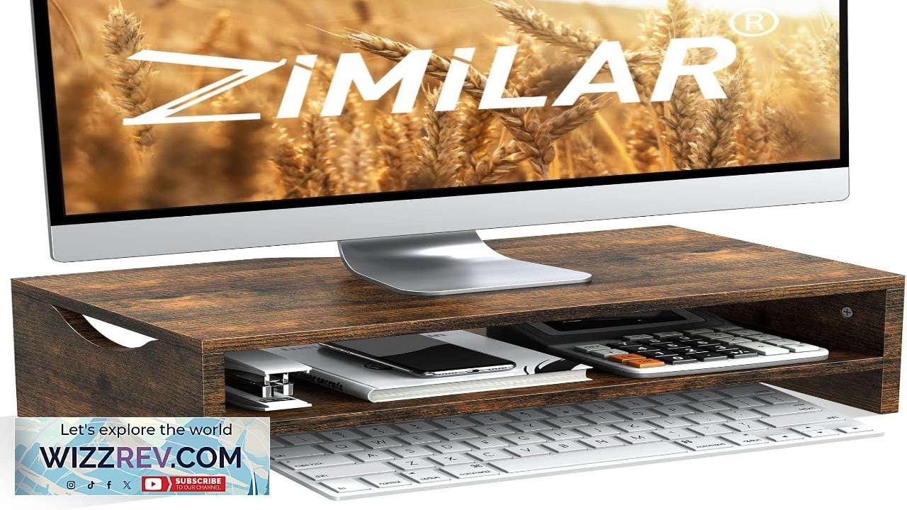 Zimilar Monitor Stand Riser 2 Tiers Laptop Computer Monitor Riser for PC