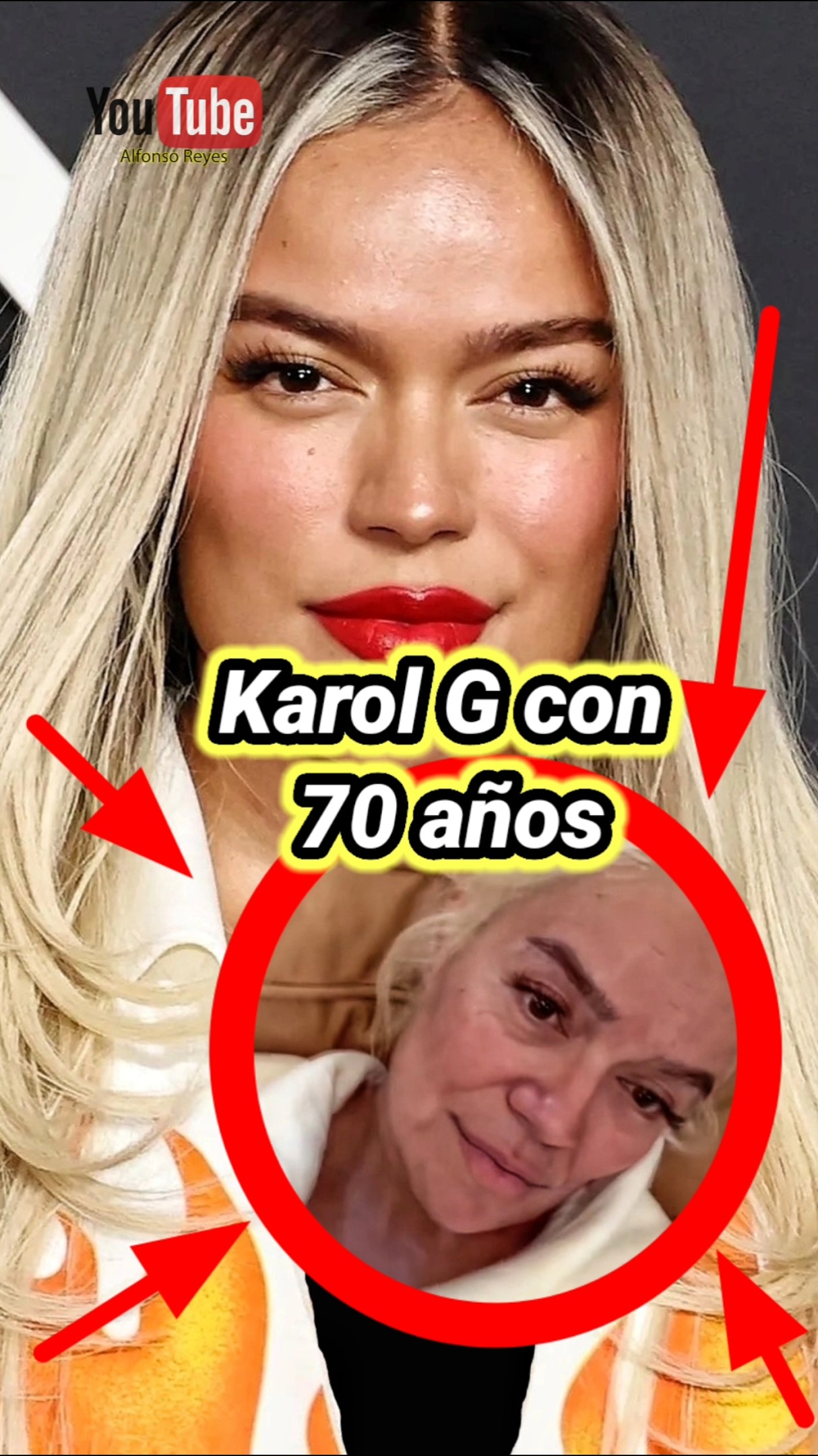 Karol G con 70 años edad. #karolg #bichota