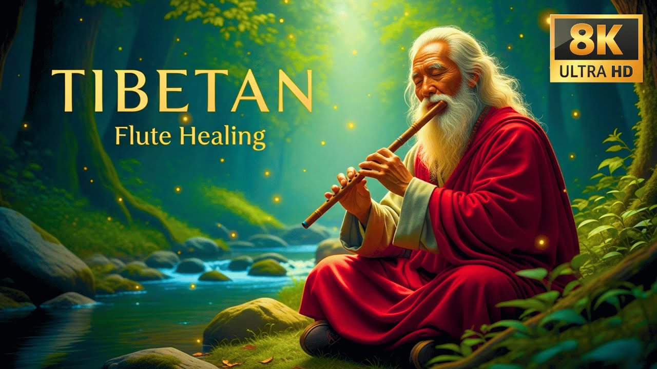 432Hz Tibetan Flute Healing 🌿 Sleep Music for Stress Relief, Meditation ...