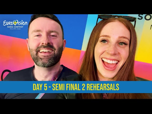 DAY 5 AT EUROVISION 2024 // SEMI-FINAL 2 REHEARSALS class=