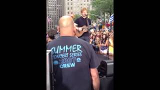 Ed sheeran Lego house - the today show 7/12/13