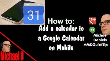 Add Calendar to Mobile Google Calendar