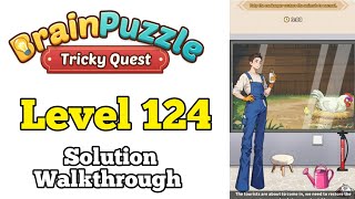 Brain Puzzle Tricky Quest Level 124 Zoo Reversal 2 Solution walkthrough 