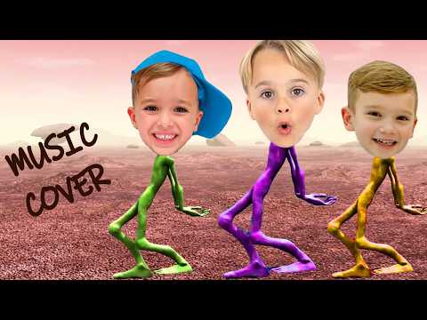 Vlad and Niki - Giant Floor Is Lava Inflatable Beat Challenge - Dame Tu Cosita Cover (MUSIC COVER)