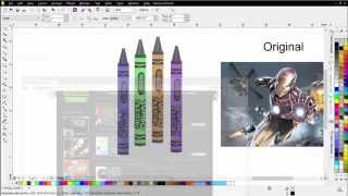 Simulated Proces Color Separations for Screen Printing and Image Adjustments