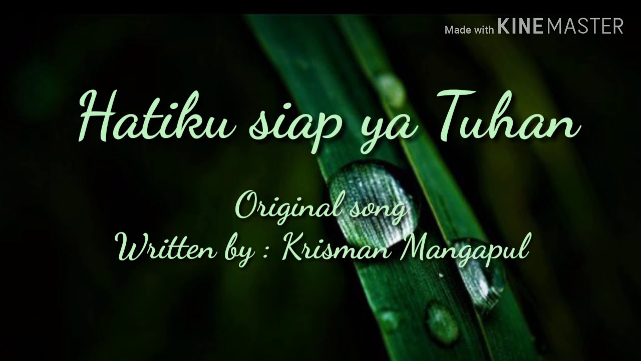 Hatiku siap ya Tuhan / Origanal song / Lagu rohani kristen