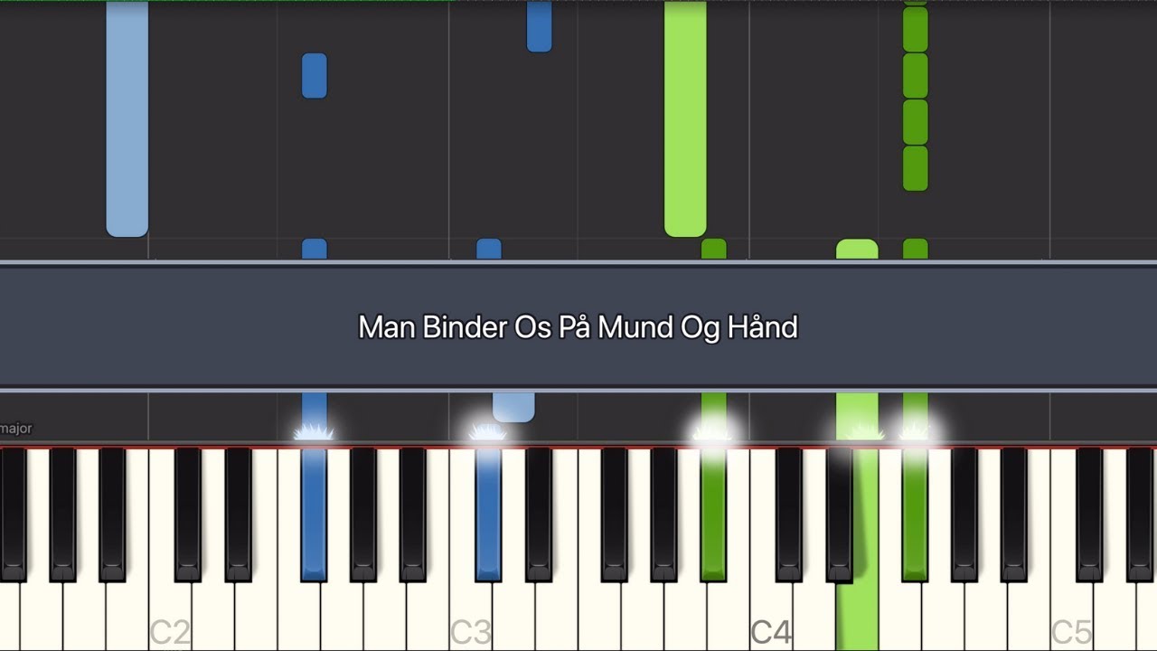 Play/Sing] Man Binder Os På Og Hånd (All verses lyrics) Piano - YouTube