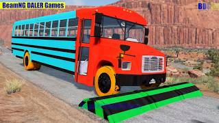 Trucks and Cars vs Massive Magic Color Speed Bumps – BeamNG DALER Games #948 BeamNG.Drive screenshot 4
