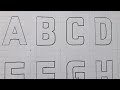 2d Drawing Capital Letter A To Z / How To Draw Alphabet Lettering A Z Easy Simple For Beginners