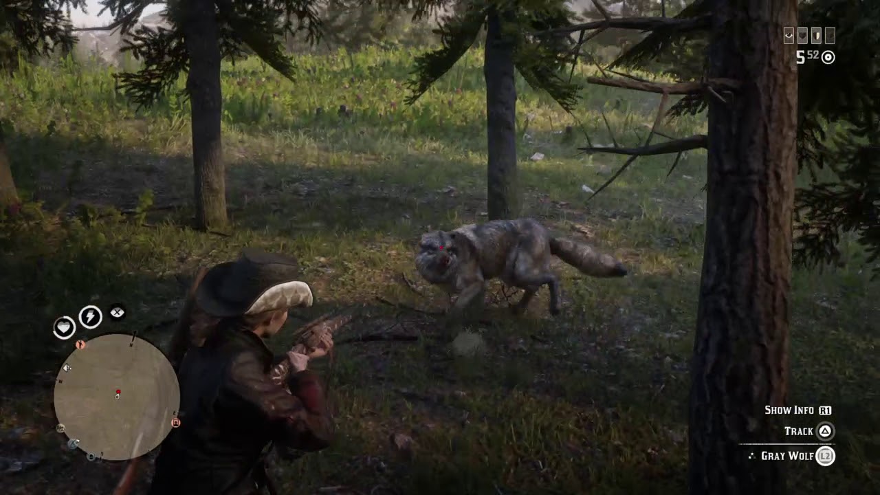 Red Dead Redemption 2 Random Wolf Attack while I was in idle! - YouTube