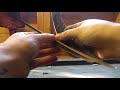 Stripping fletchings from the quill