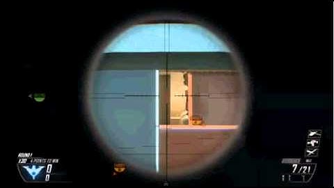 Black ops 2 No scope headshot Across map