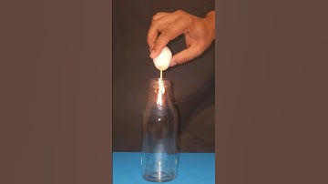 How to get an egg in a bottle experiment #shorts #experiment #egg