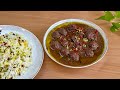 دروستکردنی فسنجان یان شلەی گوێز وزەبەخشترین شله بۆ رمضان Best Fesenjan Walnut Stew With Meatballs