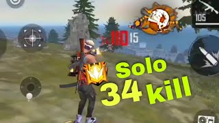 Solo 34 Kills In Free Fire Free Fire Gameplay 2021 Samislive