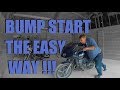 how to bump/push start a Motorcycle
