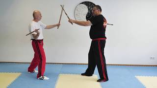 Modern Arnis - DAV: Double Sinawali with the 2nd doublestick series