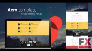 Preview Aero HTML5 one page creative parallax
