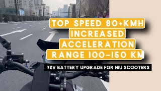 Upgrading a NIU Scooter to a 72V Battery