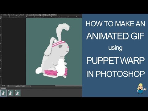 HOW TO ANIMATE USING THE PUPPET WARP TOOL IN PHOTOSHOP