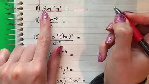 Zero and Negative Exponents - Exponent Rules Part 1