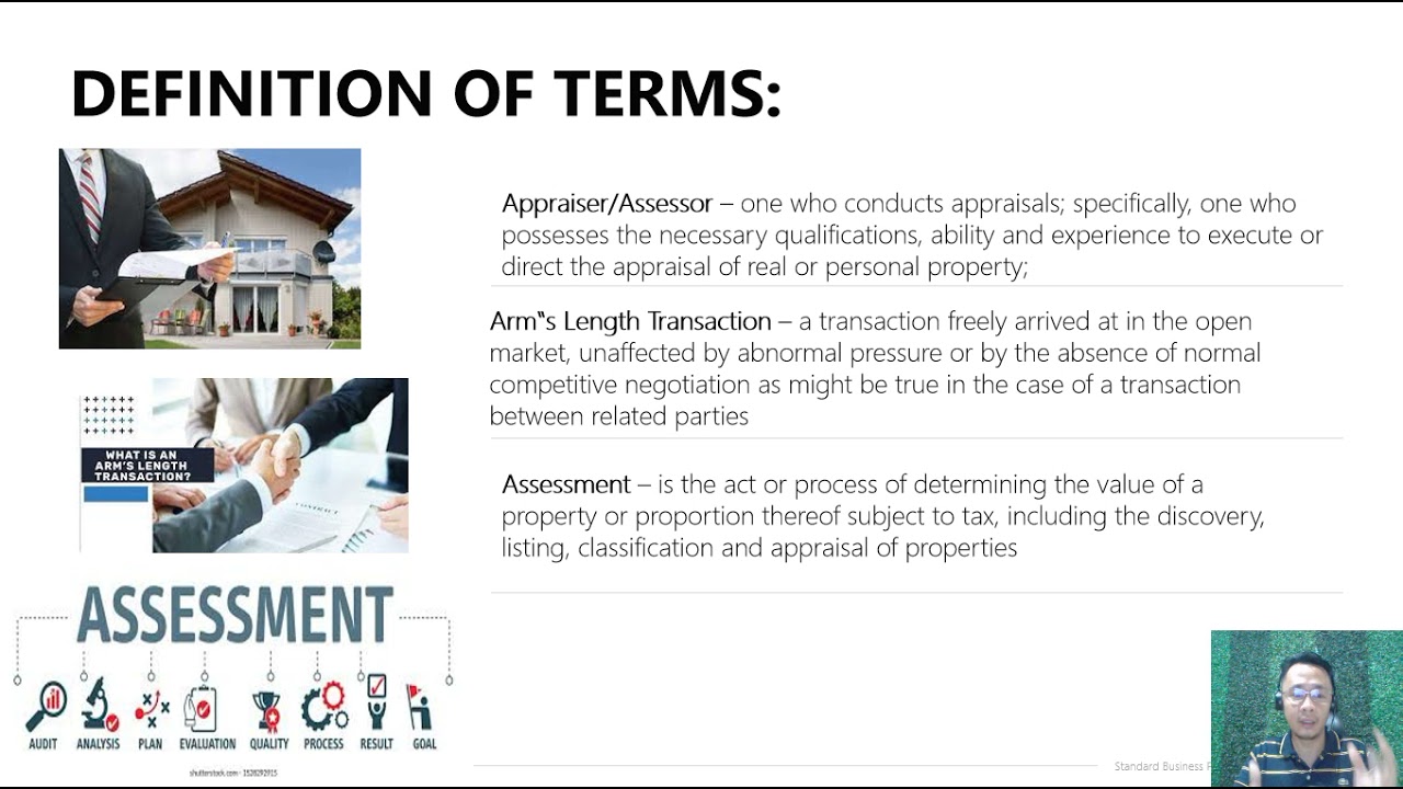 Part 1 The Present Role of the Local Assessor and Definition of terms