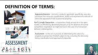 Part 1 The Present Role of the Local Assessor and Definition of terms