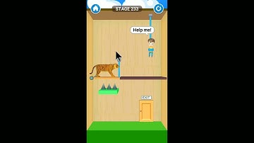 Rescue Cut Level 233 : Android iOS Game walkthrough