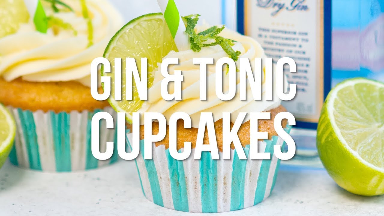 Gin and Tonic Cupcakes Supergolden Bakes YouTube