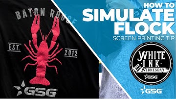 How to Screen Print Simulated Flock | White Ink Wednesday