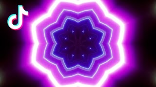 abstract flower shape neon tunnel , (4k) Tiktok Background/wallpaper