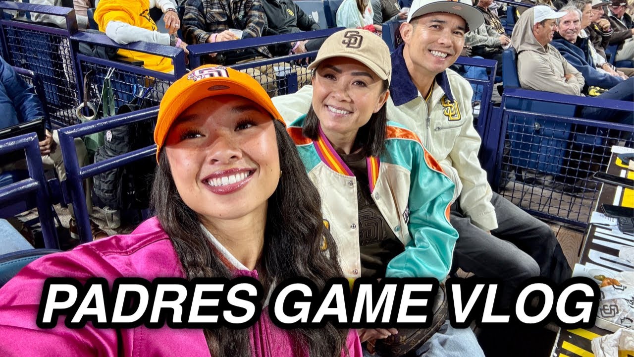 SAN DIEGO PADRES GAME VLOG: owner’s seat, lounge access and new merch! | The Laeno Family