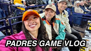 SAN DIEGO PADRES GAME VLOG: owner’s seat, lounge access and new merch! | The Laeno Family
