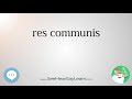 Res communis 