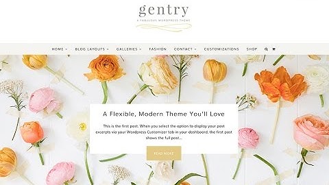 An Overview of The Gentry Feminine WordPress Theme by Angie Makes