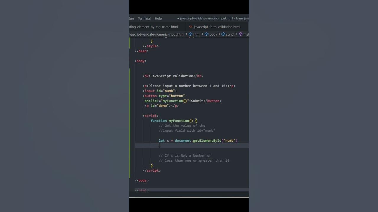 Javascript can validate numeric input html css javascript 