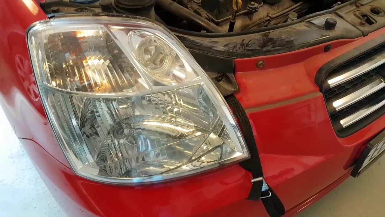 Kia Picanto Headlight Alternative Change - Youtube