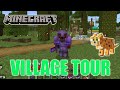 Minecraft Village Tour! | Zoo - Secret Lair - Lava Castle And Lots More!