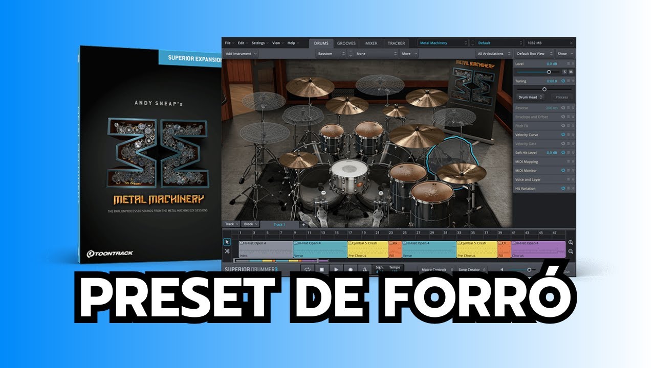 Como cria preset no Superior Drummer 3