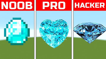 NOOB VS PRO VS HACKER Minecraft Pixel art Diamond