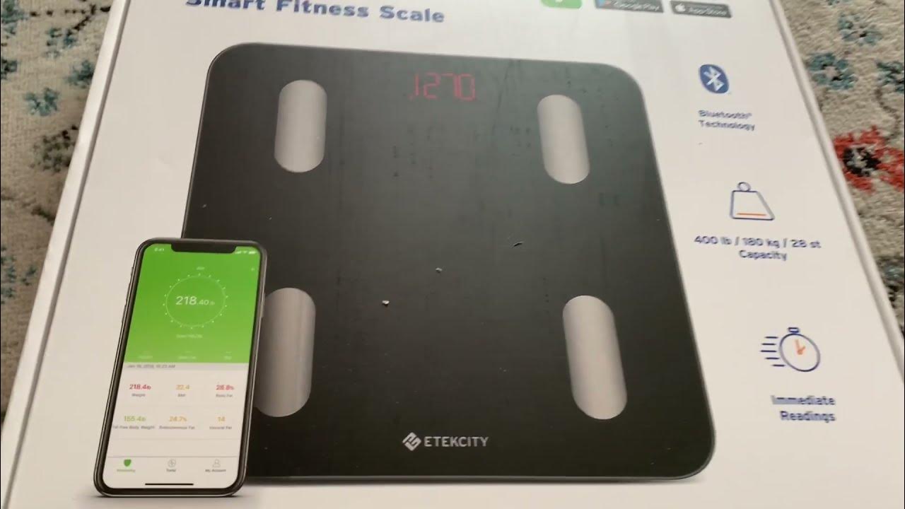 Etekcity Smart WiFi Scale for Body Weight and Fat Digital Bathroom 400lb