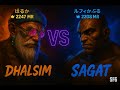 🔥SF6 【スト6】Ultimate Clash! DHALSIM (2247 MR – ぱるか) vs SAGAT (2208 MR – ルフィかぶ) High-Level SF6 Replay 💥