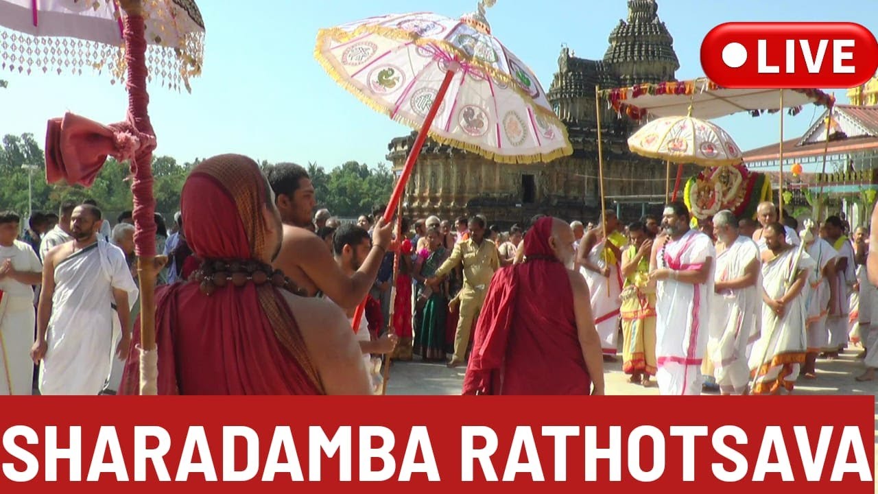 🛑JAITV LIVE ||Sri SHARADAMBA RATOTSAVAM||ಶ್ರೀ ಶಾರದಾಂಬ ರಥೋತ್ಸವ||Sri Sri Vidhushekara Bharathi swamiji