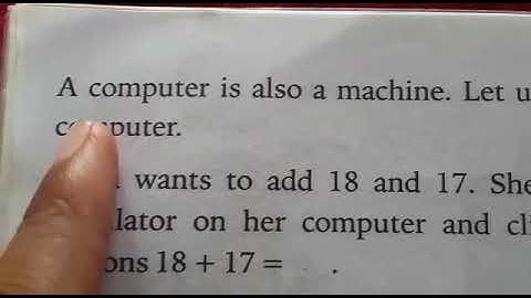 Class 2 Sub Computer Chapter 3 How Does a Computer work Part 2