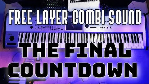 The Final Countdown synthesizer Layer Split Tutorial korg kronos